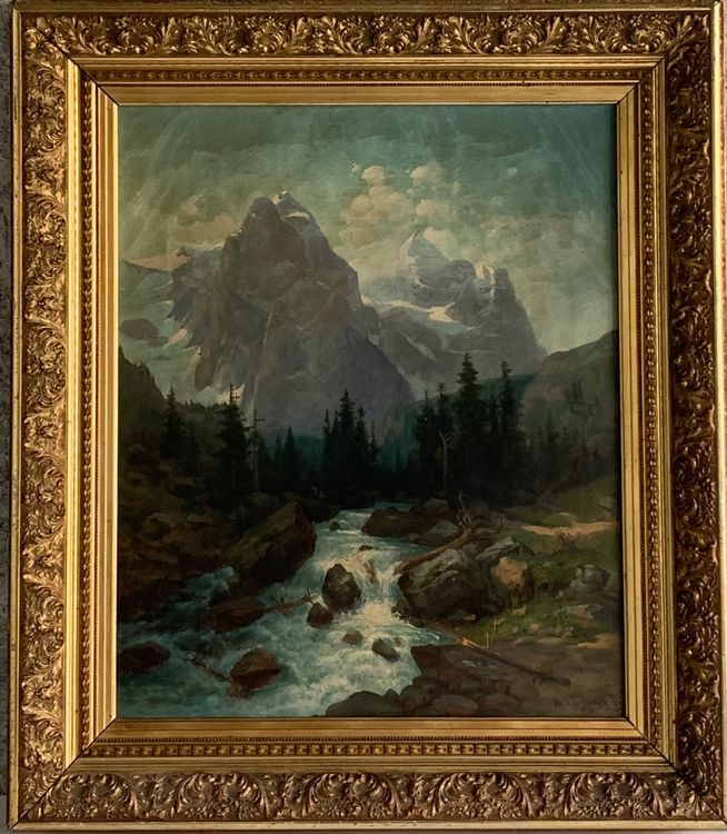 Bernhard Höfling (18171871) Berglandschaft Gemälde Kaufen auf Ricardo