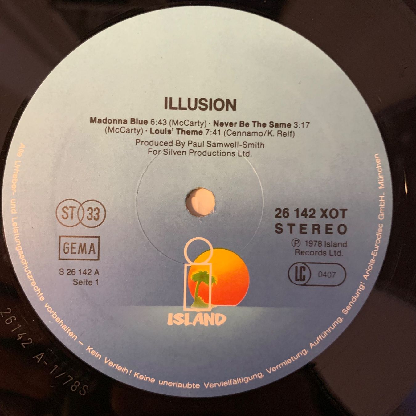 Dischi in vinile: ILLUSION - Same, 1978 LP Vinyl , Guter Zustand – Usato da Aesch BL venduto da BernisFlomi 2