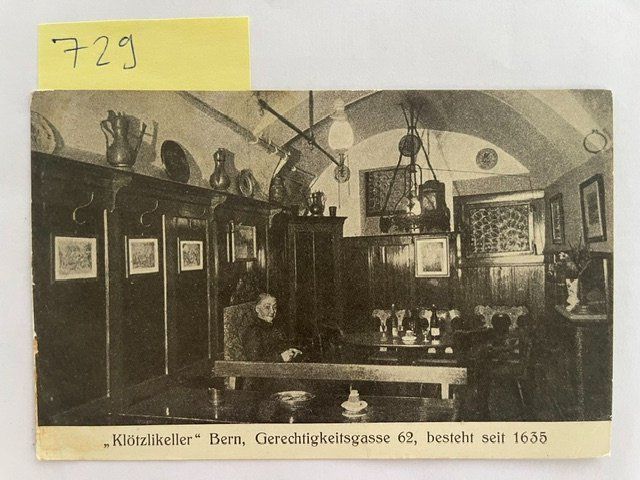 Cartoline postali: alte Ansichtskarte Klötzlikeller Bern, 1926 – Usato da Niederwil AG venduto da dahu75