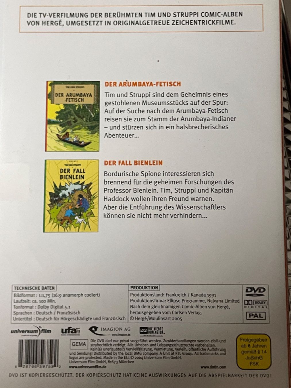 Tutti i DVDs: Tim & Struppi - Staffeln 2-5 – Usato da Muri b. Bern venduto da AdidasCollector 5