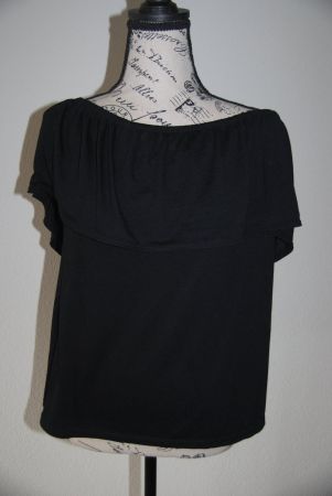 ★Schwarzes Offshoulder Shirt ★Gr. L★ elegant & bequem!★