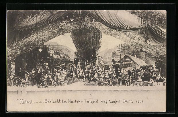 Cartoline postali: Bern, Eidgenössisches Turnfest 1906, Fe – Usato da Berlin venduto da bartko-reher