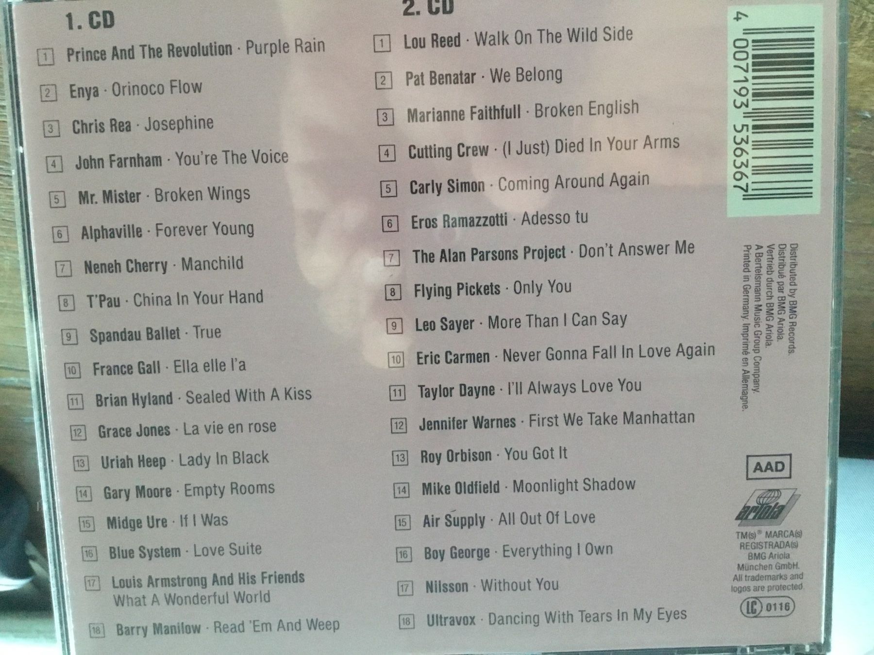 CD: CD Compilation Heart Rock Fuers Herz 2CD  BOX. 💿 – Usato da Thierachern venduto da sweden08 1