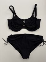 Schwarzer Bikini, Rosa Faia, Gr. 42/E, neuwertig!