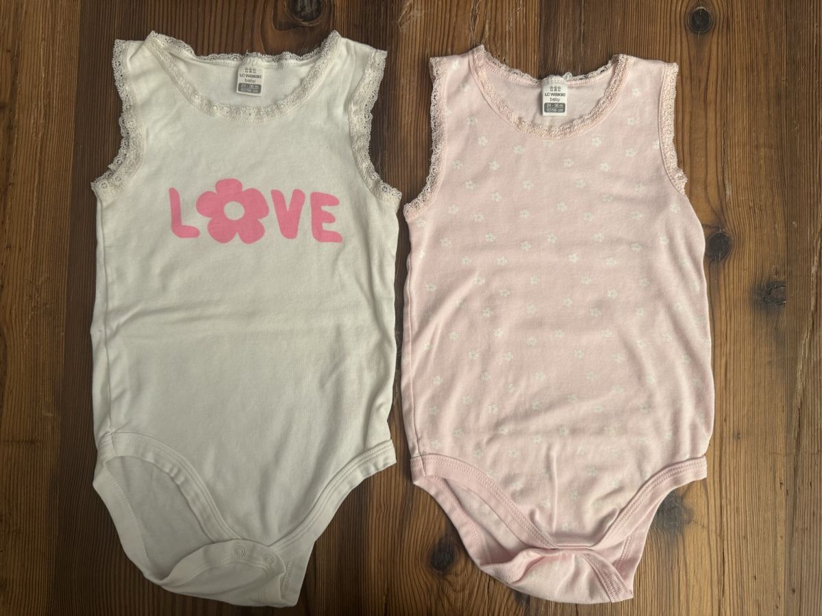 Unterwäsche: 2er Set Baby Sommer Bodys Gr. 92/98 – Gebraucht aus Rüschlikon von ebi10