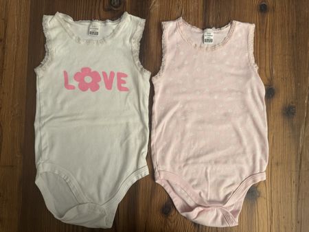 2er Set Baby Sommer Bodys Gr. 92/98