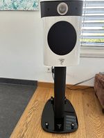Paar Focal Sopra N°1 (Weiß) mit Ständern