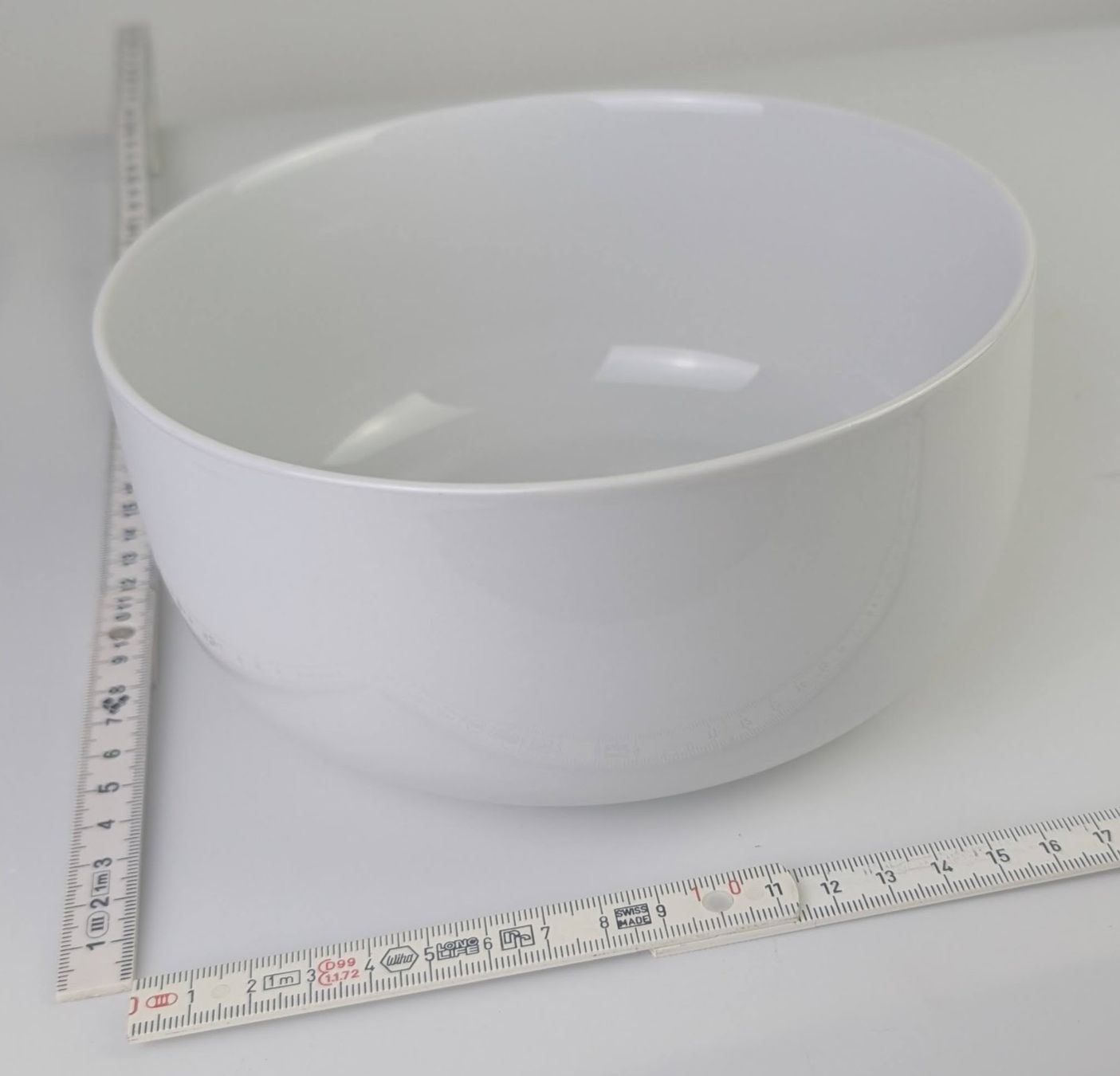 Ciotole: Weisse Salatschüssel, Langenthal, 18x9 cm – Usato da Zürich venduto da 1.Simon