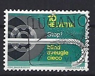 Tutti i francobolli: 1966 - Blindenstock und Autorräder – Usato da Schaffhausen venduto da poststamp