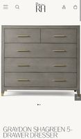 Restoration hardware RH Graydon Shagreen Dresser