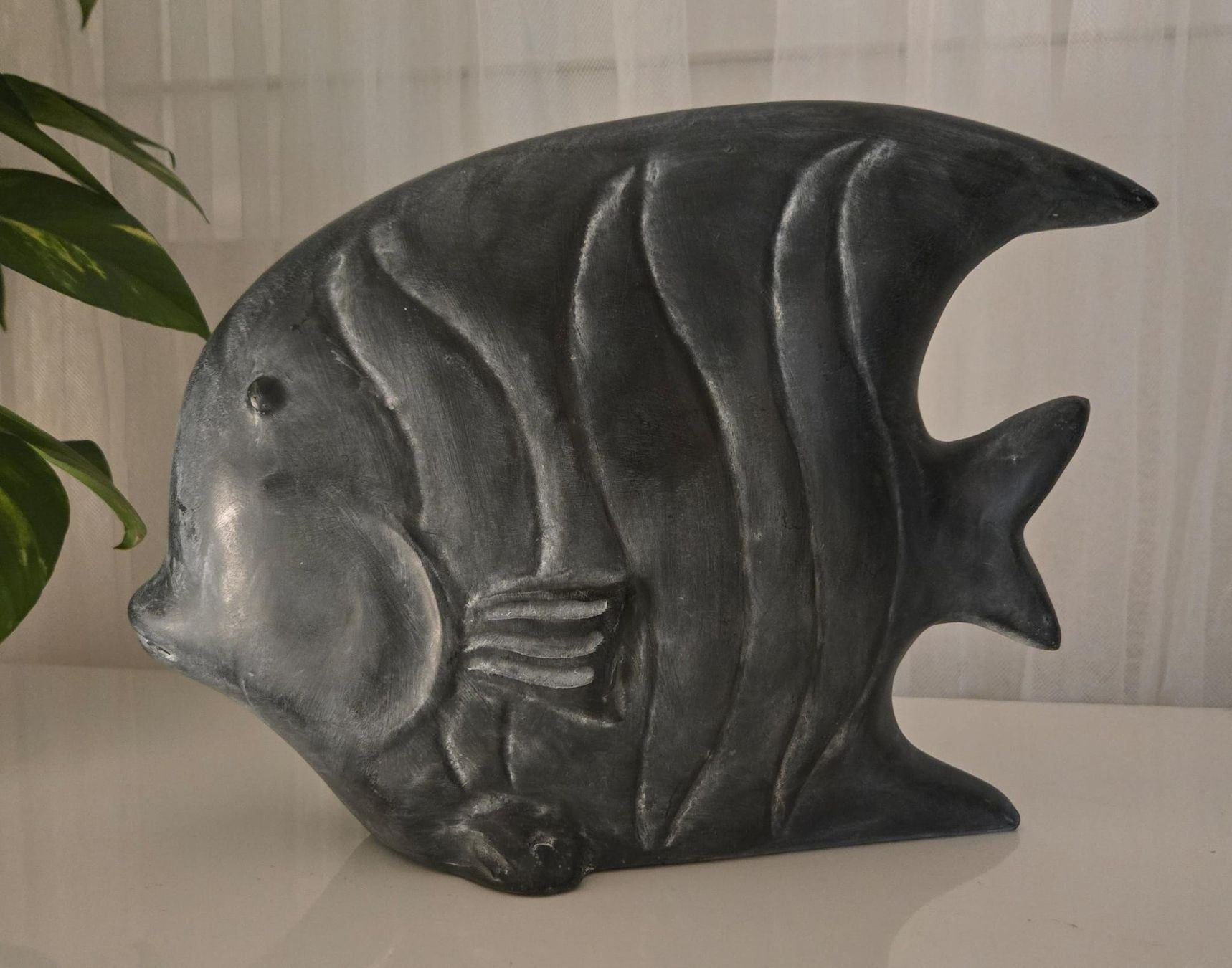 Skulpturen & Statuen: Dekorative Fisch-Skulptur, Top! – Neu (gemäss Beschreibung) aus Rheinsulz von Dred 3