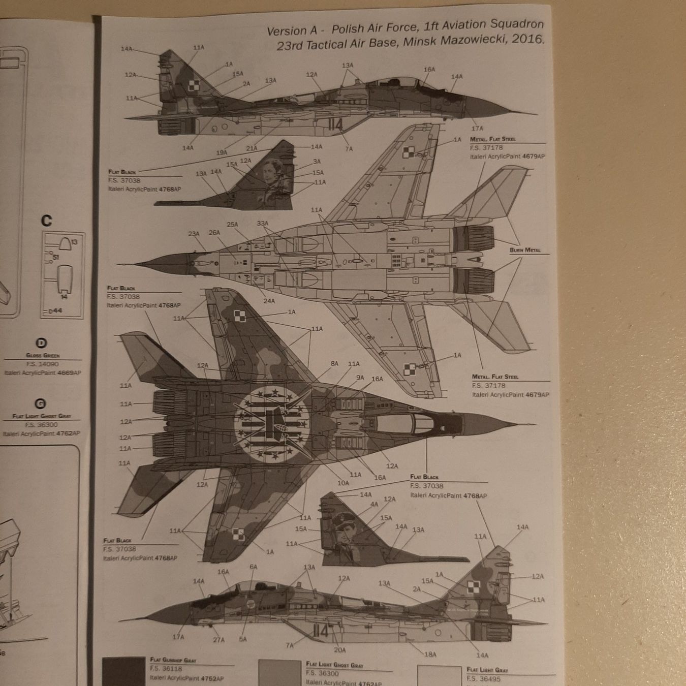 Italeri Kit di modellismo & Modellini statici: 1990 ... MIG-29 Fulcrum ... Italeri 1377 – Nuovo (secondo la descrizione) da Bonstetten venduto da Benibanny59 2
