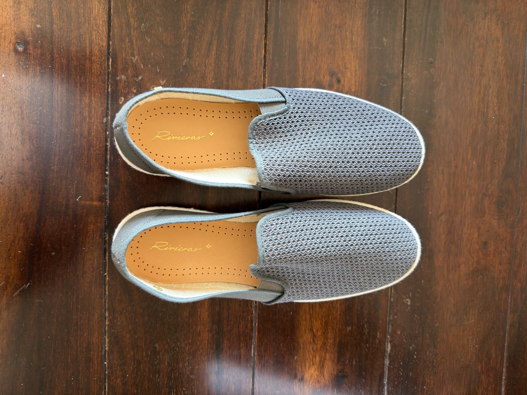 Chaussures hommes: Rivieras Espadrilles Herren Gr. 42, Anthrazit, NEU – D'occasion à Baden par danielgerber76