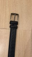 Leder Gürtel schwarz mit Muster