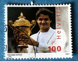 Nr.1229 GESTEMPELT Roger Federer 2007  