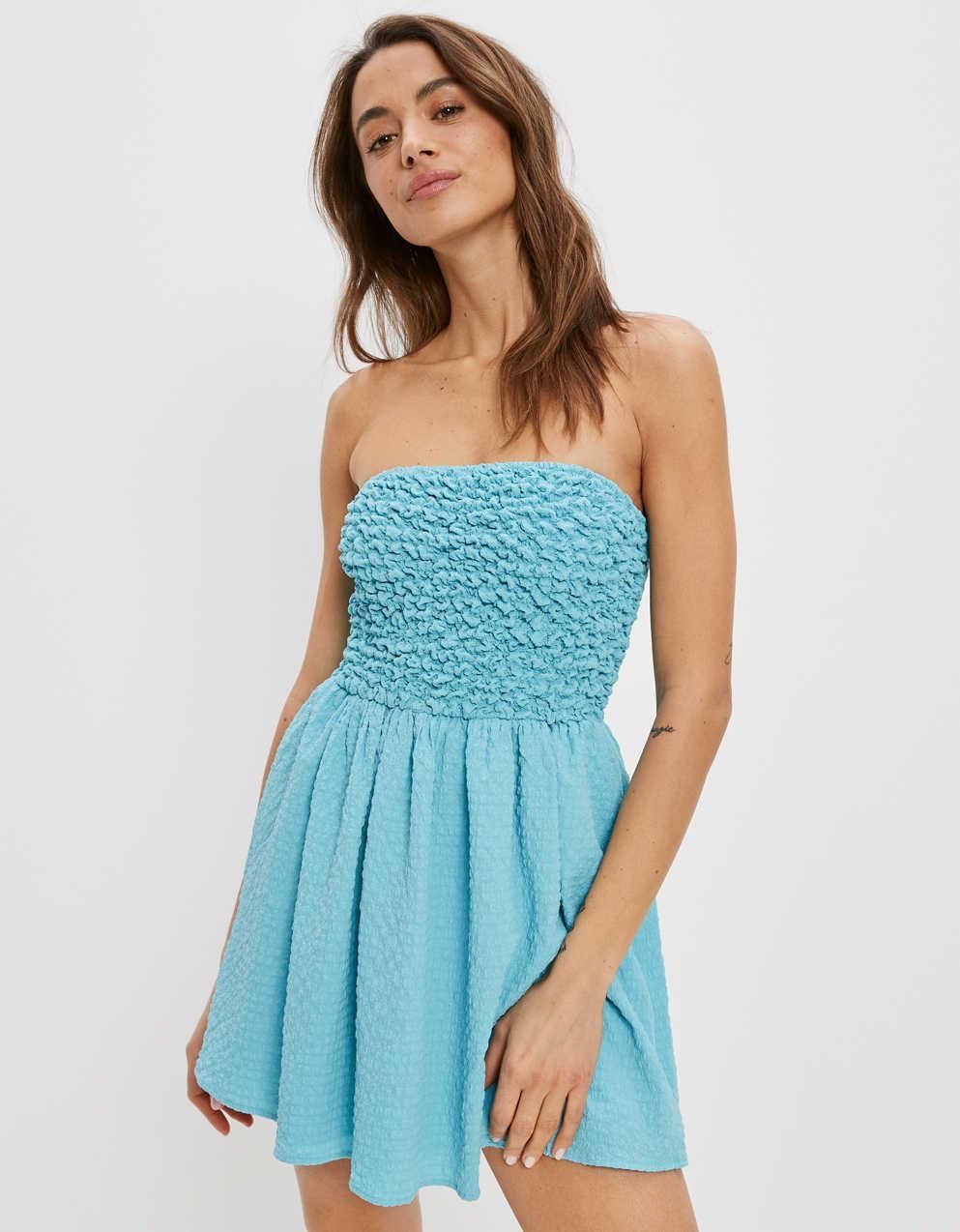 Vestiti: American Eagle // Gesmoktes Popcorn Kleid // Gr. M – Nuovo e nell'imballaggio originale da Brittnau venduto da Arves