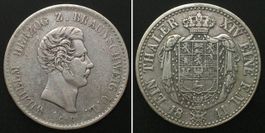 Herzogtum BRAUNSCHWEIG Taler 1841 CvC, WILHELM Silber ss+