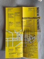 Plakat A4 Ausstellungen Galerien Bern 1991