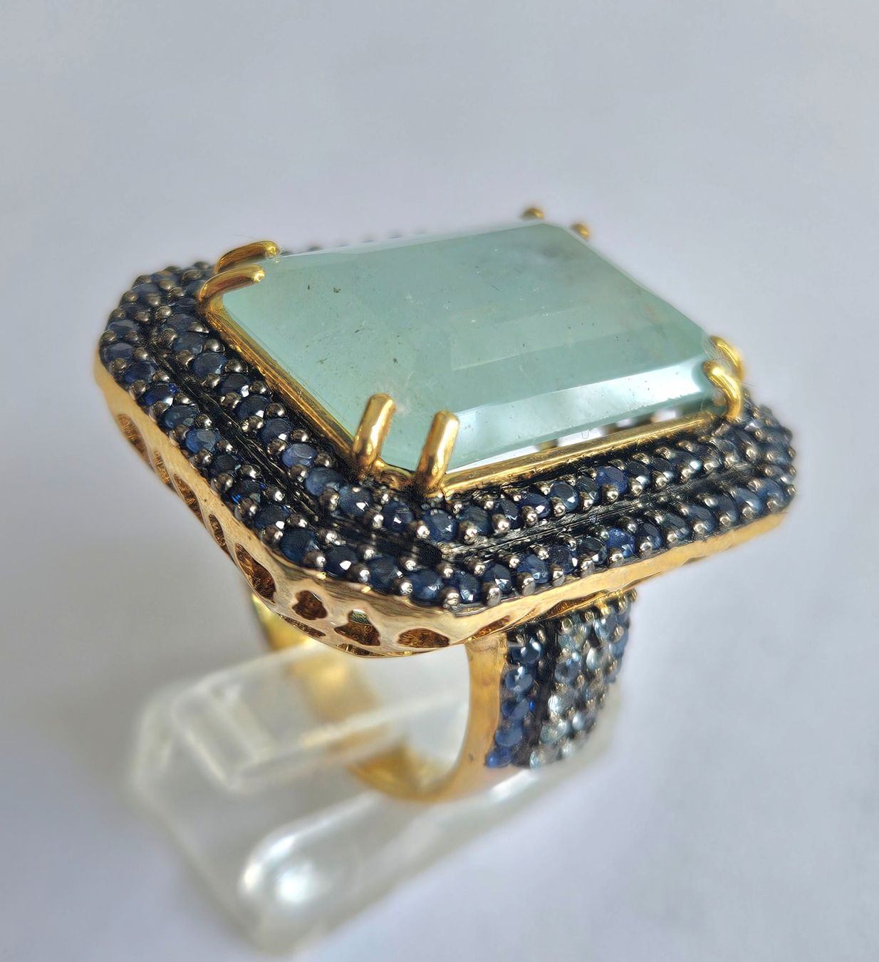 Anelli: Ring Aquamarin Safir 57 – Nuovo (secondo la descrizione) da Zürich venduto da Bieter04 4