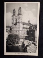 ZURICH 1915 - GROBMUNSTER - TRAM - ANIMIERT - KLEINE MANGEL