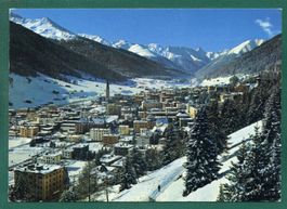 Davos, Blick auf Höhenpromenade, 1983, gelaufen, Grossformat