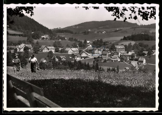 Cartoline postali: Schachen-Reute /App., Ortsansicht aus de – Usato da Berlin venduto da bartko-reher