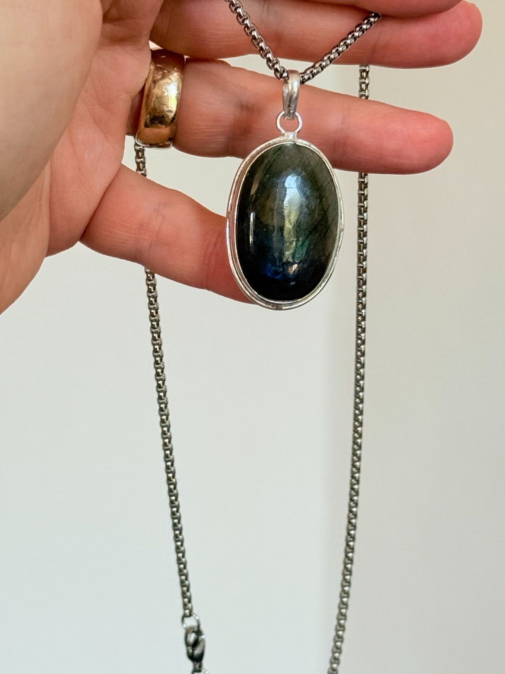 Catenine: Collier labradorite, élégant et tendance ✨ – Nuovo e nell'imballaggio originale da Genève venduto da AWWA 2