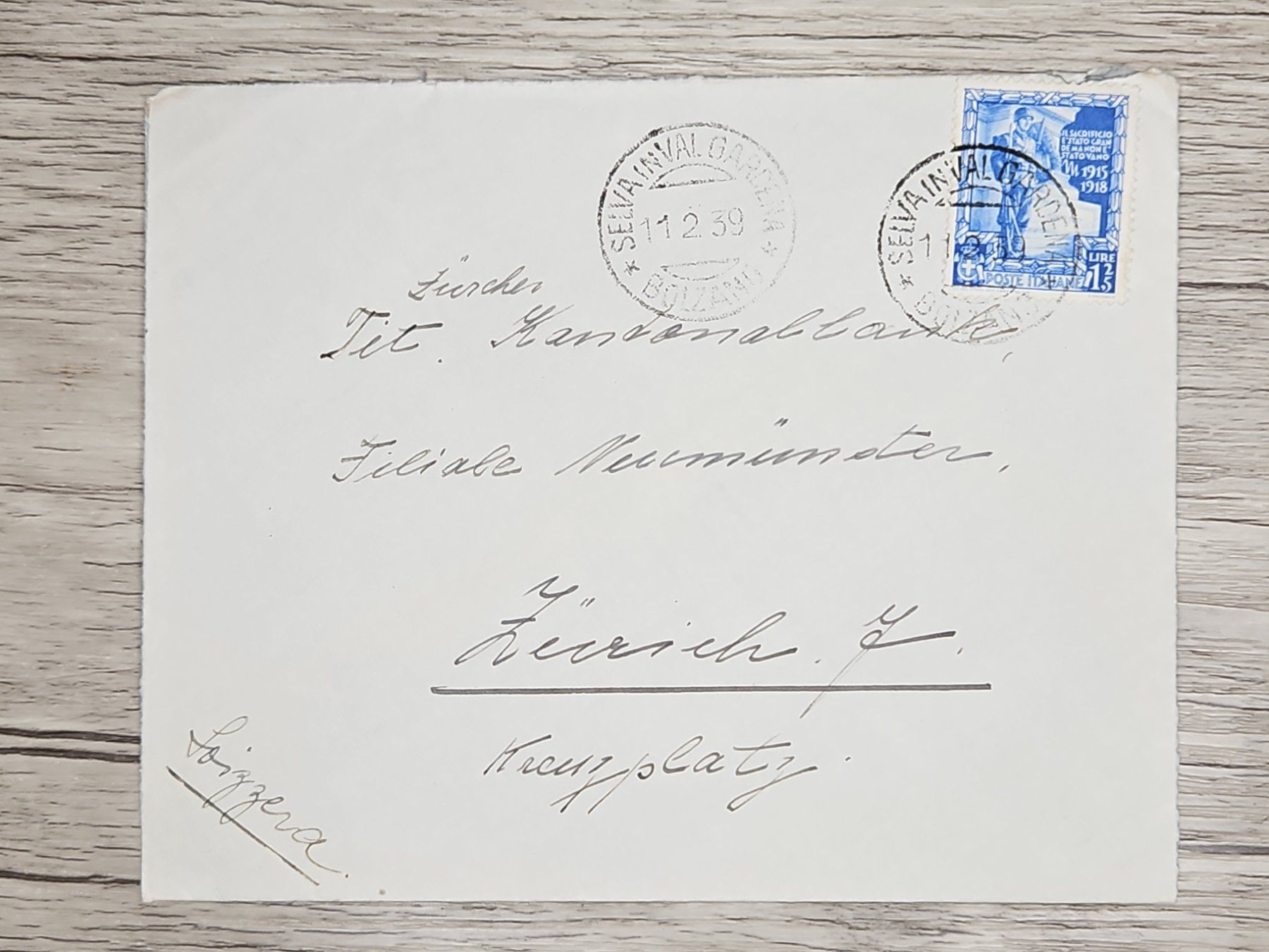 Tutti i francobolli: CL22 Enveloppe + Timbre Italie 1939 – Usato da Cousset venduto da Patrick_Collections