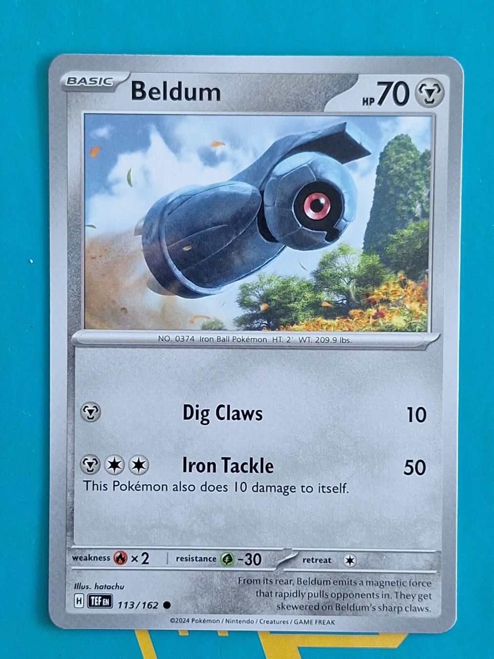 Pokémon Sammelbilder & Trading cards: Beldum - Temporal Forces Pokemon - #7.1 – Gebraucht aus Altstätten SG von GGsGameshop