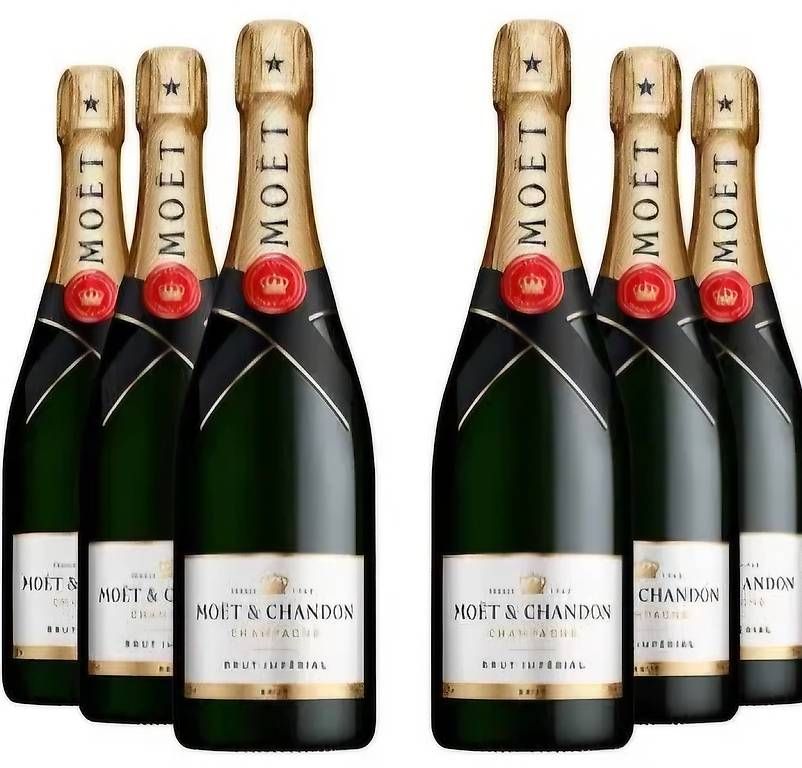 Sonstiges: 6 FLASCHE MOET CHANDON  BRUT 0.375cl – Gebraucht aus Schönenwerd von 1952kv