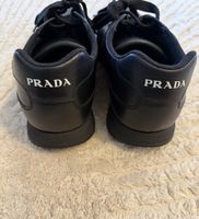 Prada black leather sneakers 42
