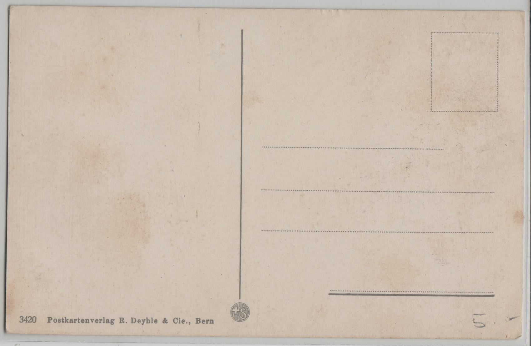Cartoline postali: Thun - Kirche, Schloss & Stockhorn – Antico da Ettingen venduto da Kartenplanet 1