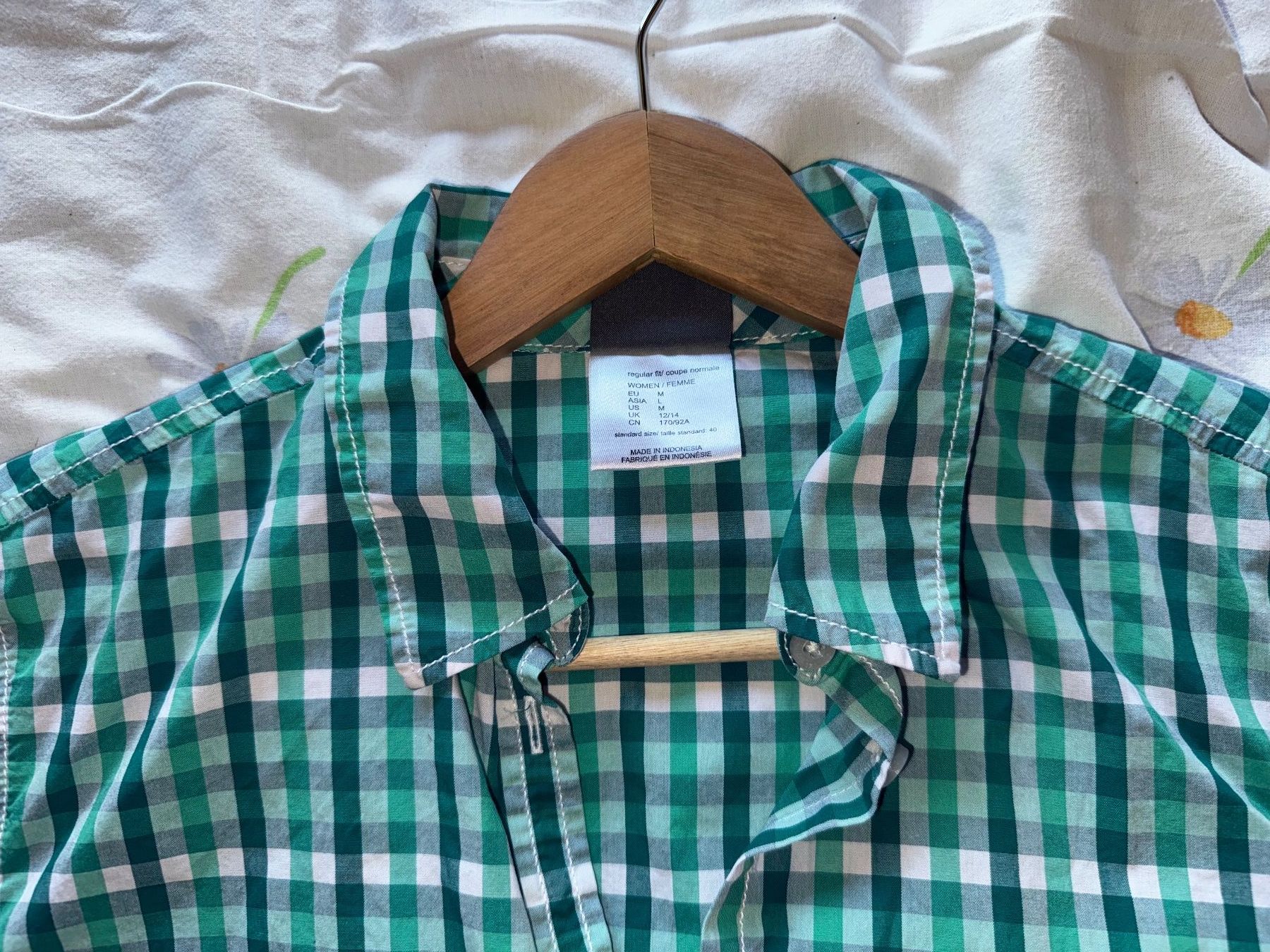 Jack Wolfskin Camicette: Jack Wolfskin Chemise vert/bleu manche courte taille M – Usato da Ovronnaz venduto da Etagne68 4