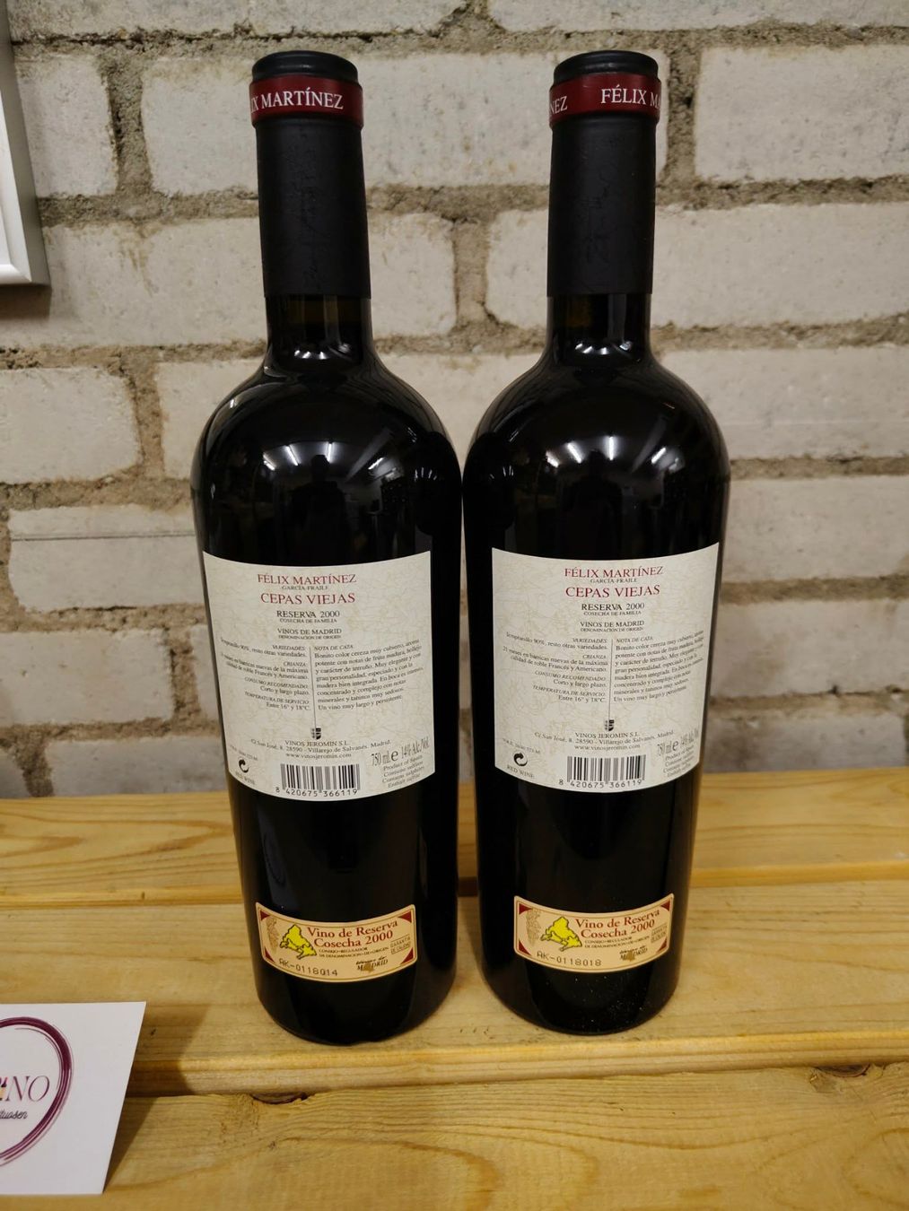 Wein: 2x 2000 Cepas Viejas Reserva Felix Martinez – Neu (gemäss Beschreibung) aus Münchenstein von wusmarino 2