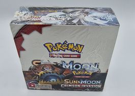 Pokemon Booster Box Crimson Invasion Sealed Sun and Moon ENG