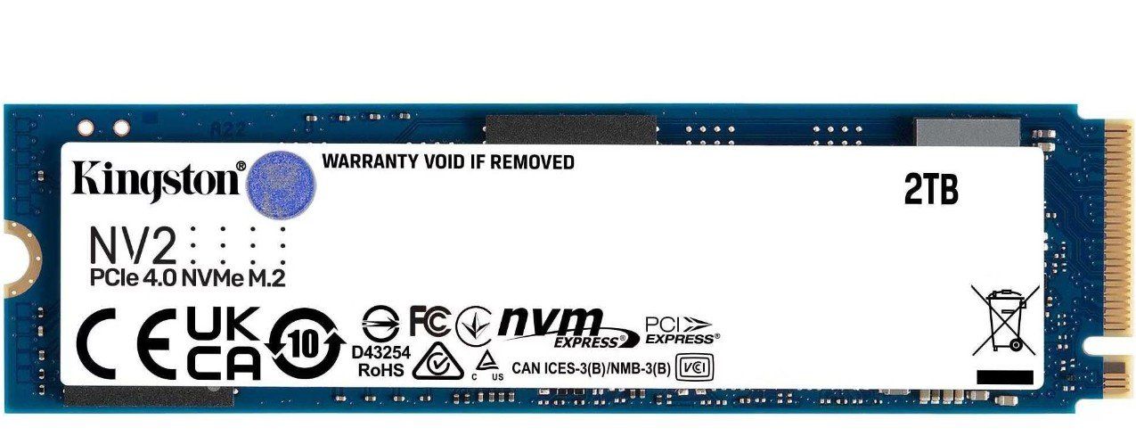 Kingston NV2 2TB PCIe NVMe M.2 SSD 2 TB (Neu und originalverpackt) in ...