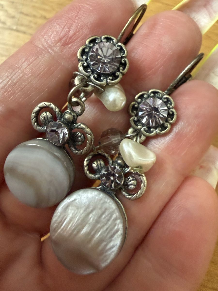 Boucles d'oreille: Ohrhänger mit Perlen und Steinen neuwertig – D'occasion à Richterswil par cobruetsch 2