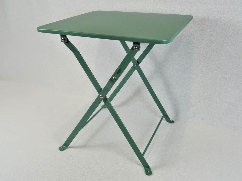 Garten/Balkon Klapptisch "Cancun" 40x40cm grün Metall NEU Kaufen auf