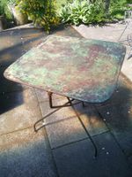 Vintage Gartentisch, Metall, Klapptisch, Shabby/Industrie