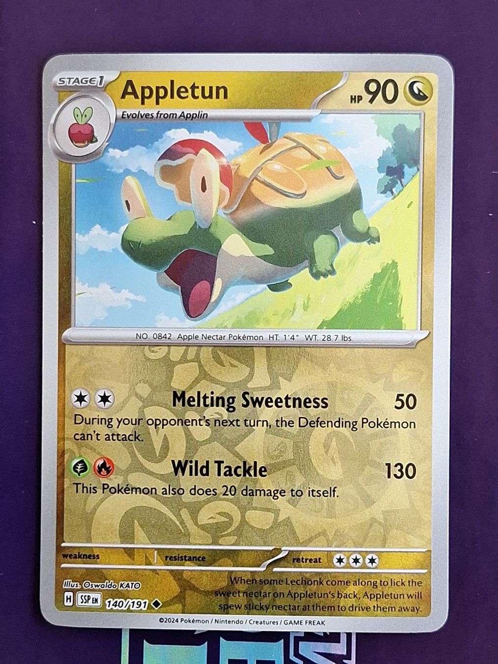 Pokémon Carte collezionabili: Appletun - Reverse Holo - Pokemon Surging Sparks – Usato da Altstätten SG venduto da GGsGameshop