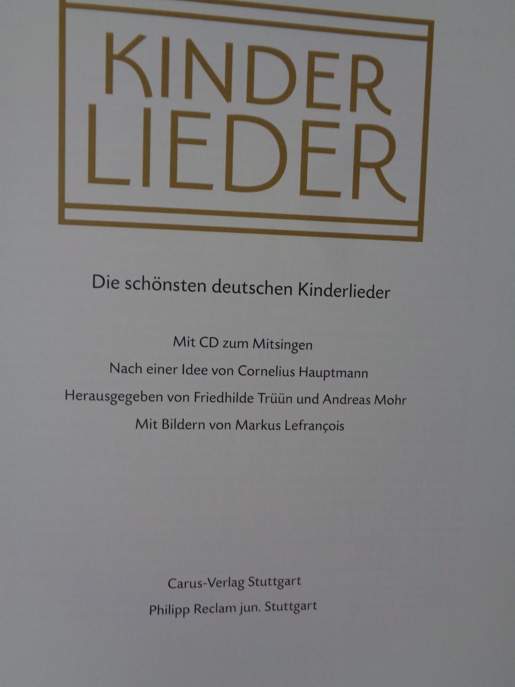 Bücher: Kinderbuch mit Kinderlieder und CD – Gebraucht aus Chur von Oregano1 1