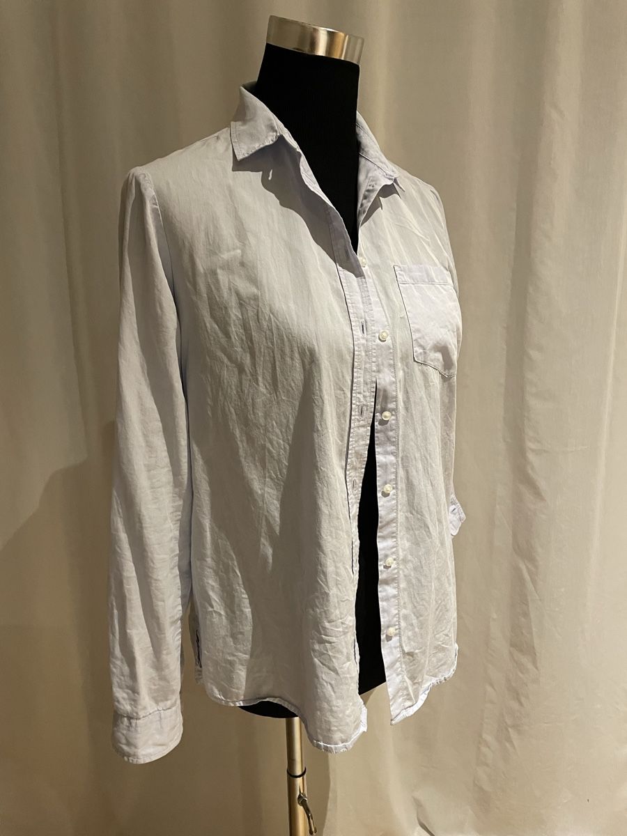 Blusen: Chemise-Bluse hellblau – Gebraucht aus Bischofszell von krass13