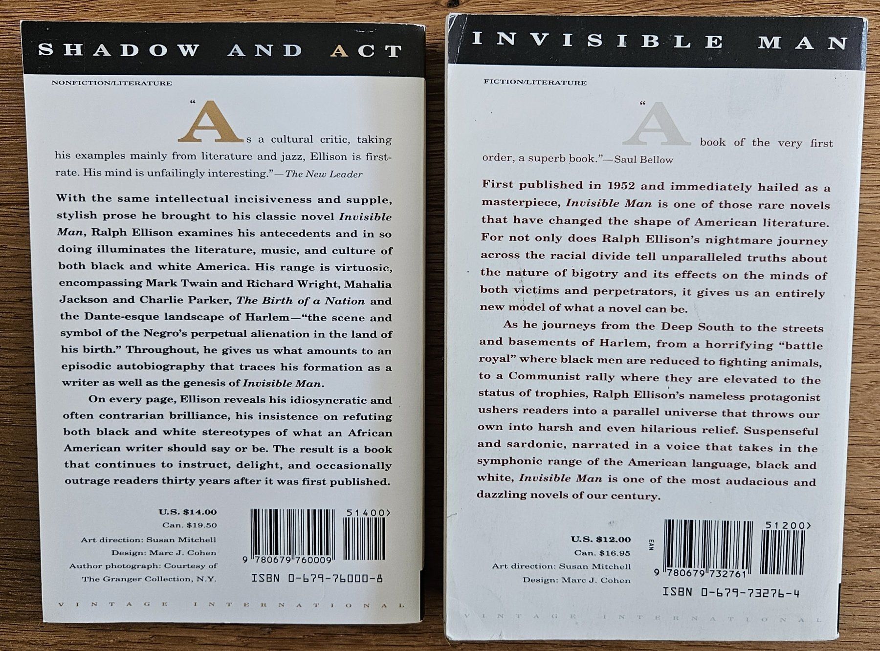 Bücher: 2 Books by Ralph Ellison – Gebraucht aus Schaffhausen von asyouwestley 3