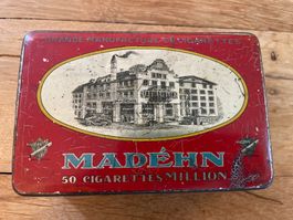 Antike Reklame Blechdose Madéhn Million Cigarettes