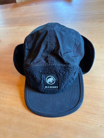 Mammut, Cap mit Ohren, schwarz, OneSize