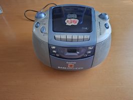 Sanyo CD Radio Boombox - CD & Radio Work - Vintage Retro