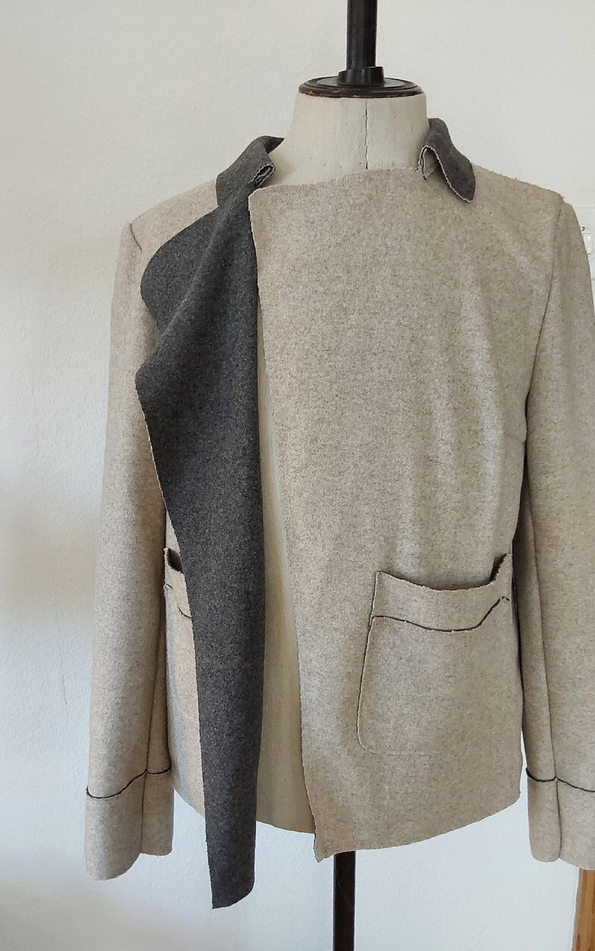 Opus Giacche: Jacke opus 40 mit Wolle beige und grau – Usato da Köniz venduto da scopello12 1