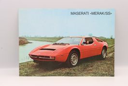 Maserati Merak / SS 1978 Prospektblatt