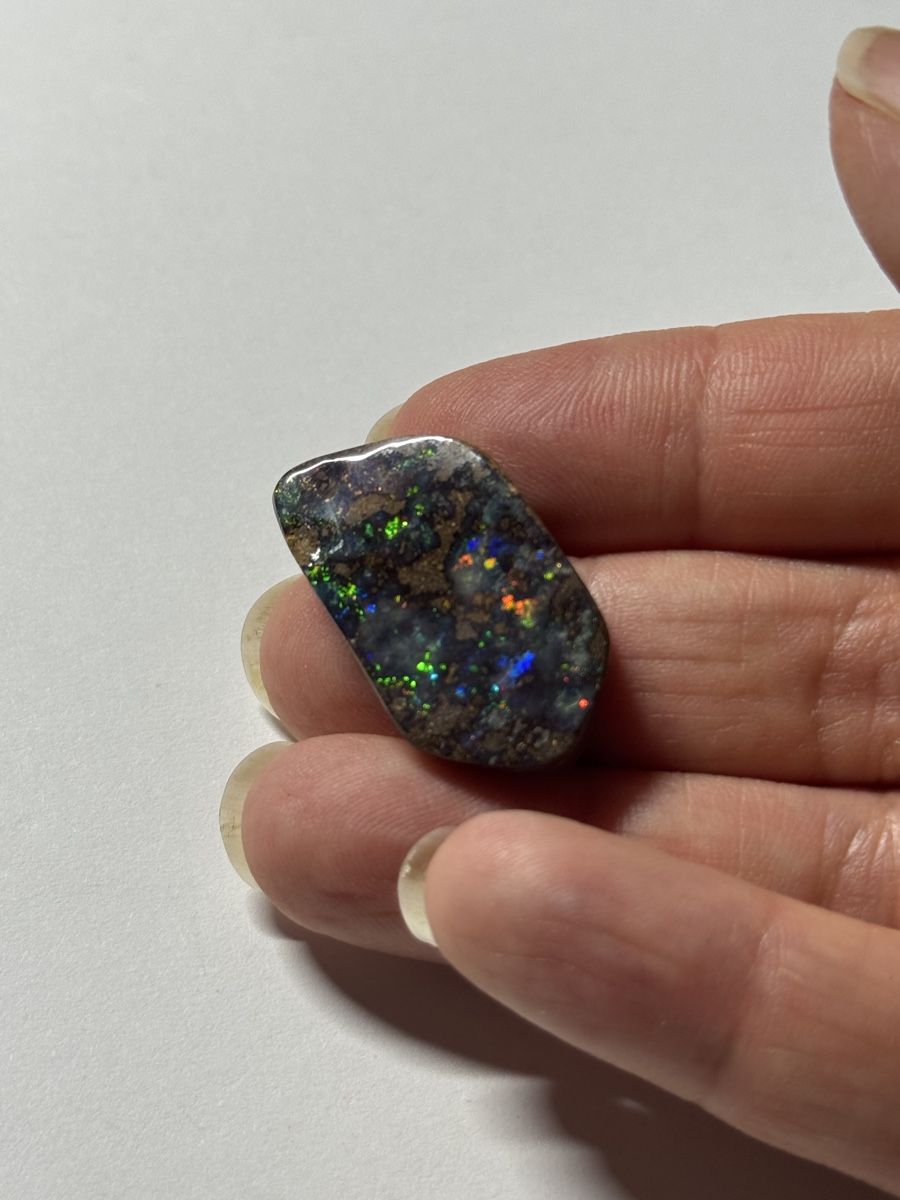 Edelsteine: Edelstein: Gem Boulder Opal Brilliant rot-gold-grün – Neu und originalverpackt aus Muttenz von einfach-schoen 3