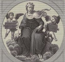 Stahlstich 1850, Raphael, Theologie